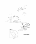 Part Location Diagram of 696653 Briggs and Stratton Housing-Blower